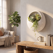 Ceramic Round Wall Planter