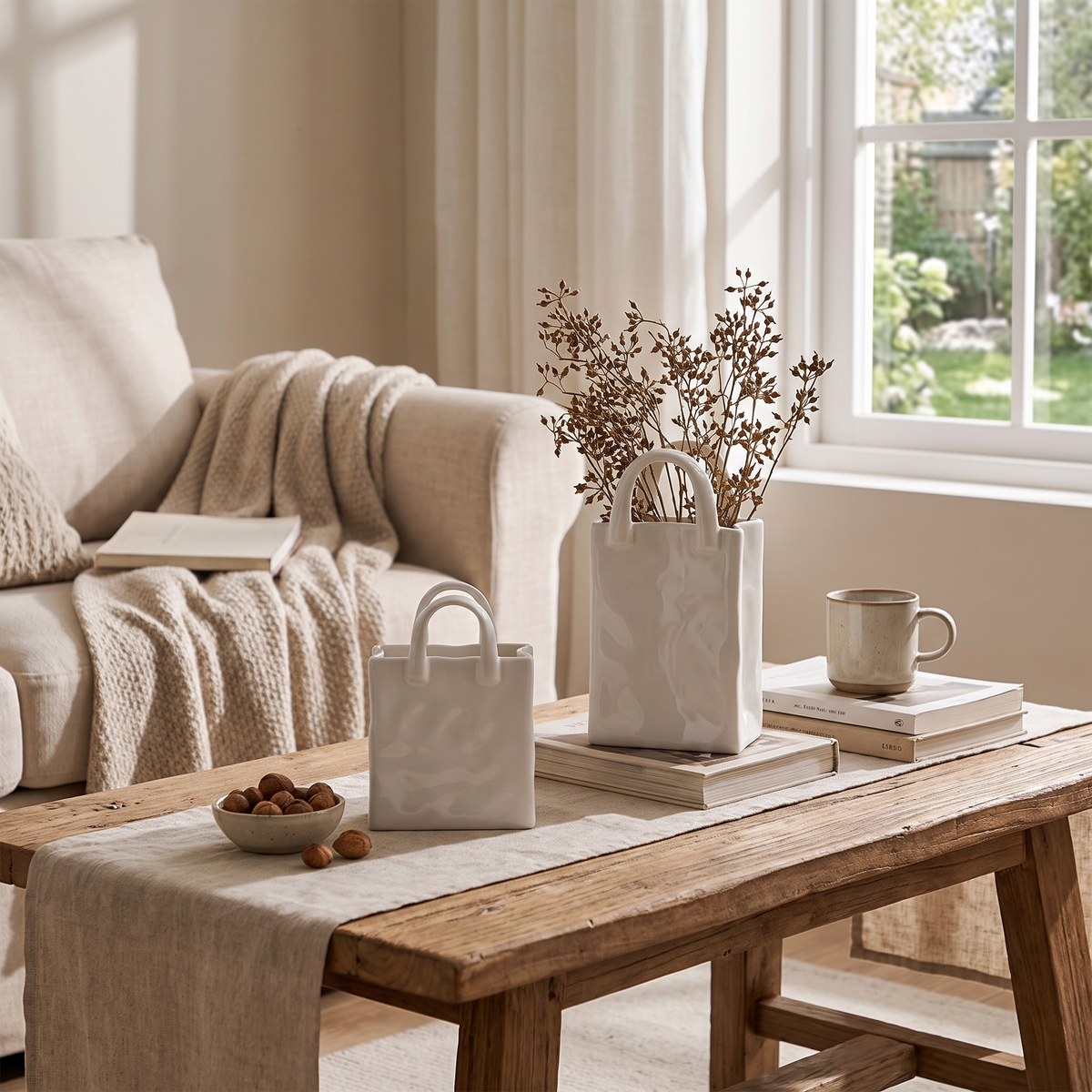 Clarice Ceramic Handbag Vase