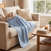 Kael Woven Herringbone Throw Blanket