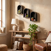 Arched Wooden Wall Mounted Shelves