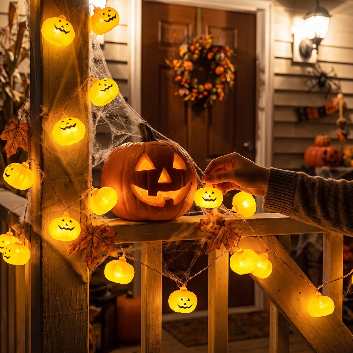 Halloween Pumpkin String Lights