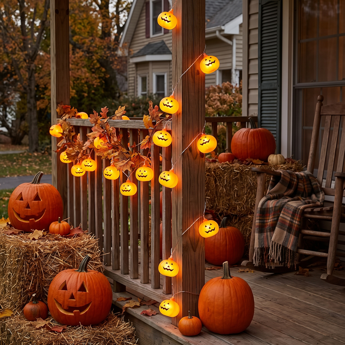 Halloween Pumpkin String Lights