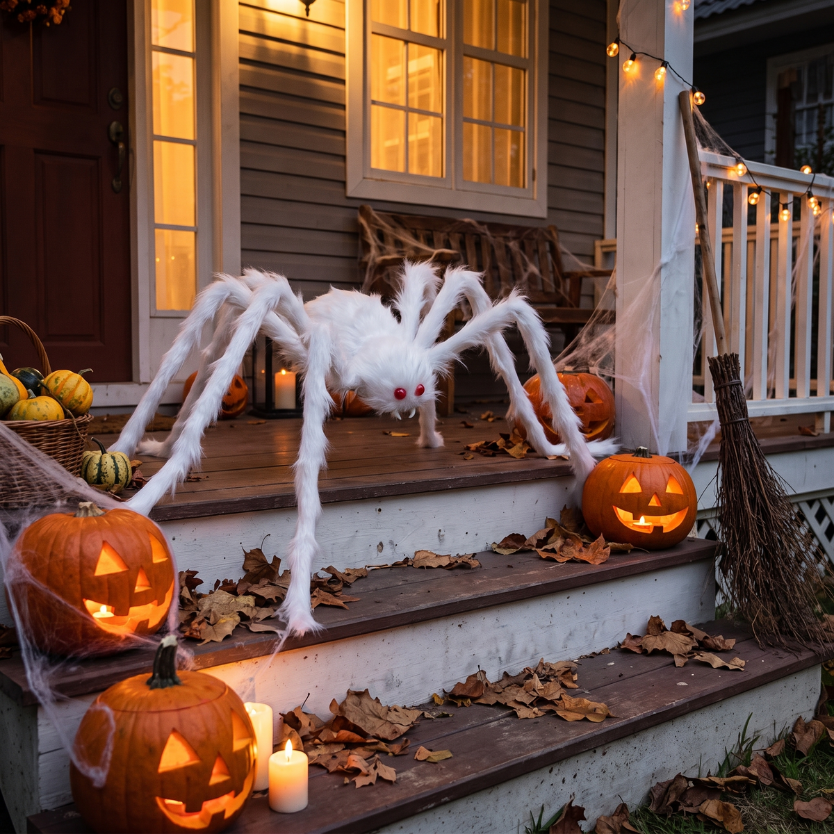 Arachna Giant Plush Spider Outdoor Decoration