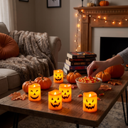 LED Flameless Halloween Jack-O'-Lantern Candle Lights