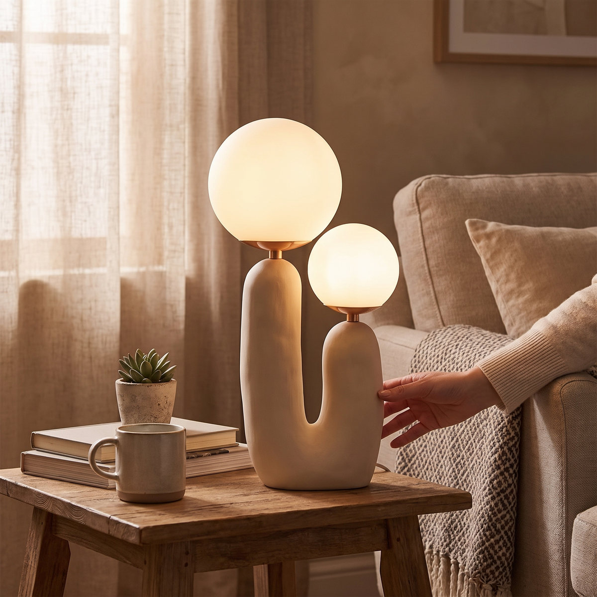 Ambra Dual Globe Table Lamp