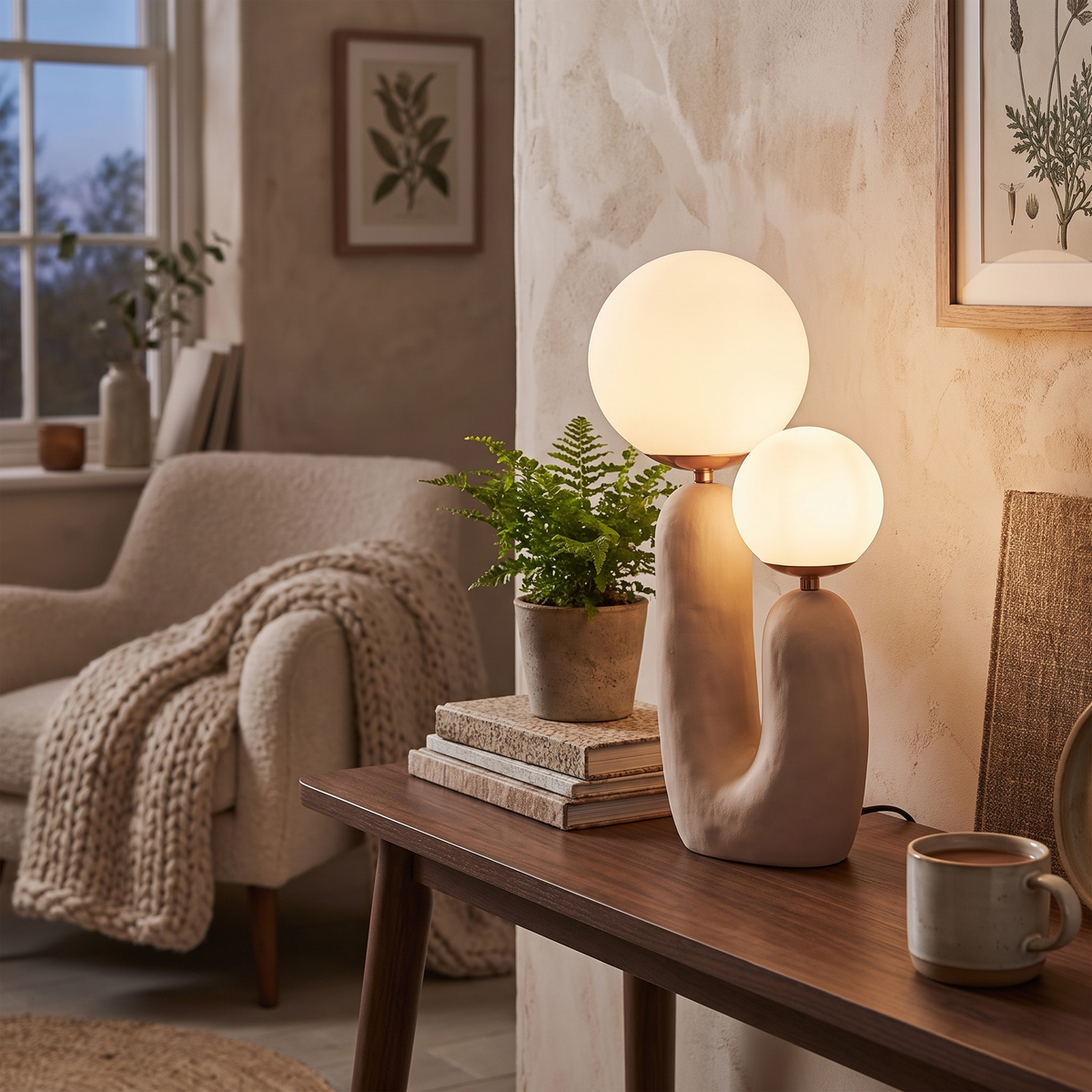 Ambra Dual Globe Table Lamp