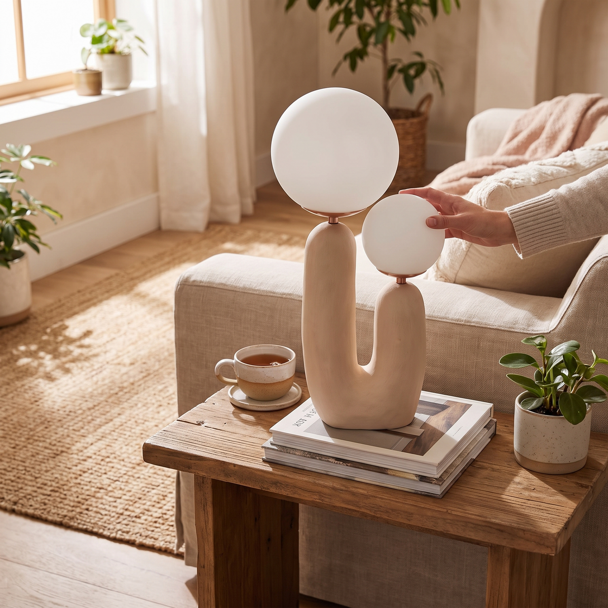 Ambra Dual Globe Table Lamp