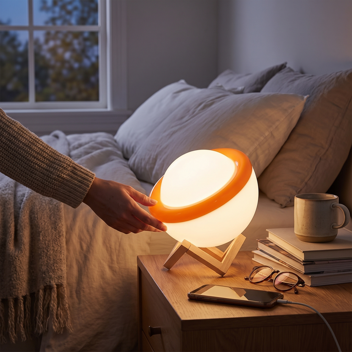 Beacon Dimmable LED Globe Table Lamp