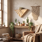 Alden Wooden Triangle Wall Planter