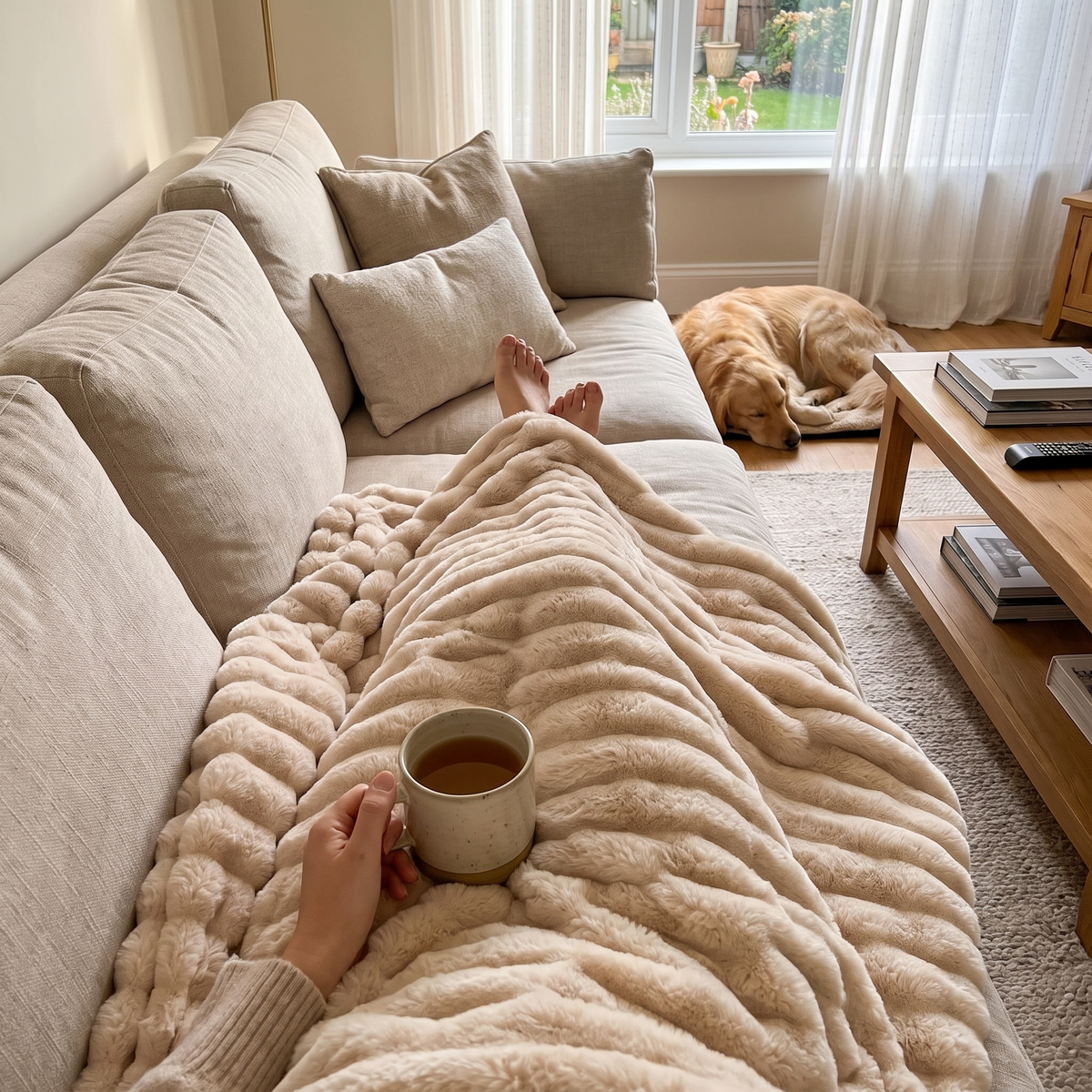Everly Plush Sherpa Throw Blanket