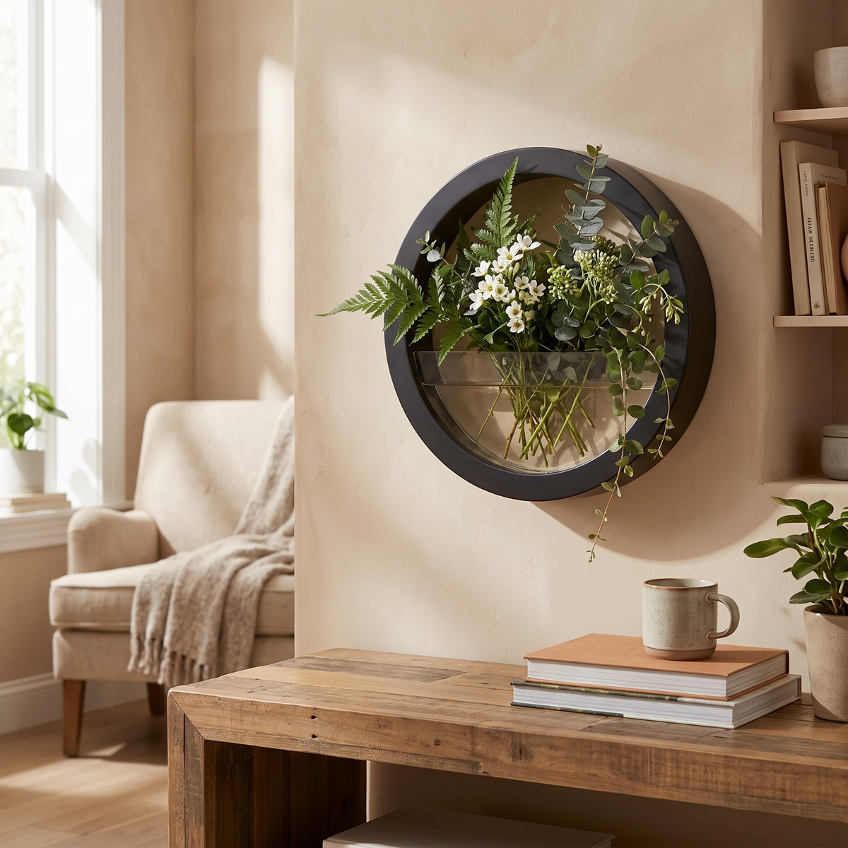 Corban Circular Wall Planter