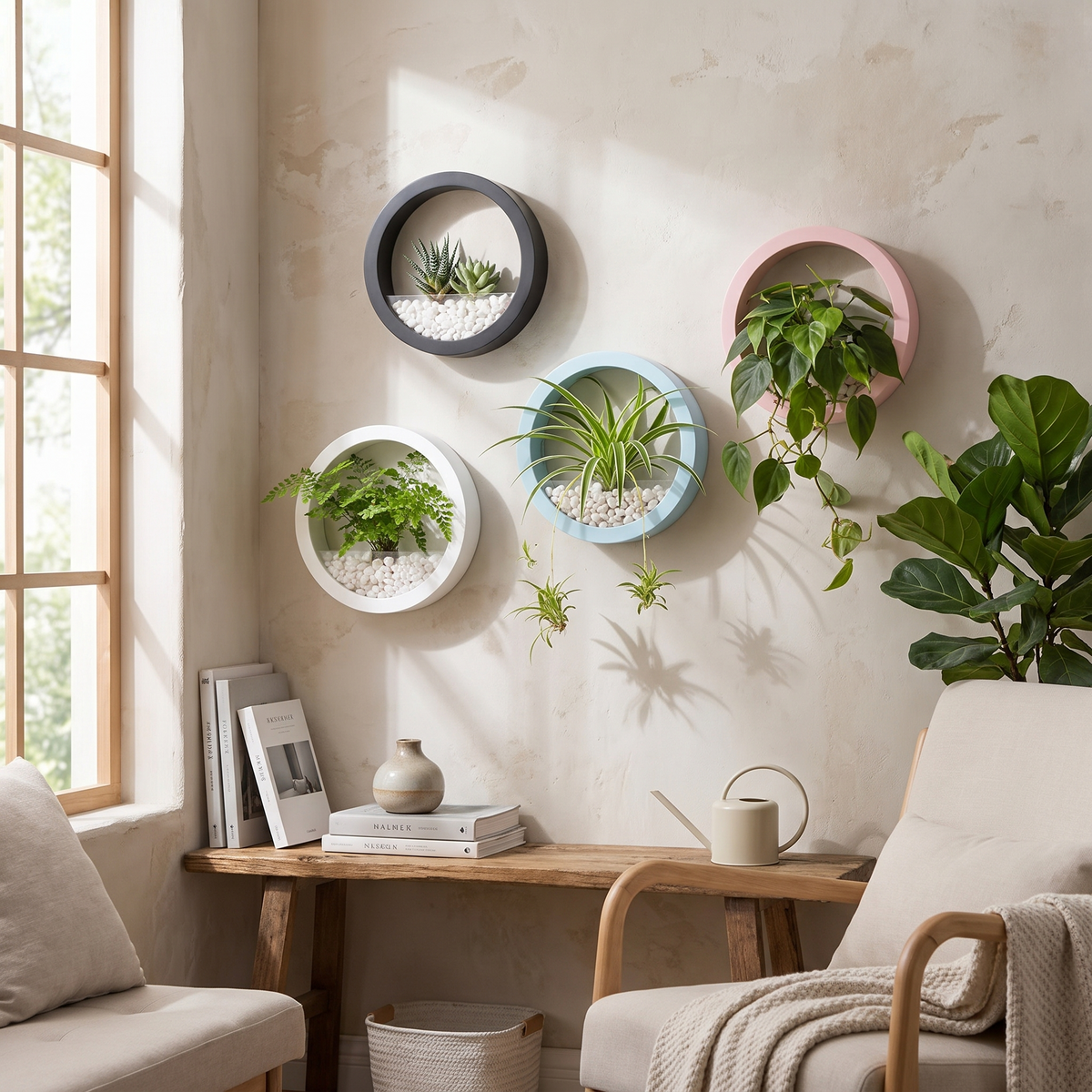 Corban Circular Wall Planter