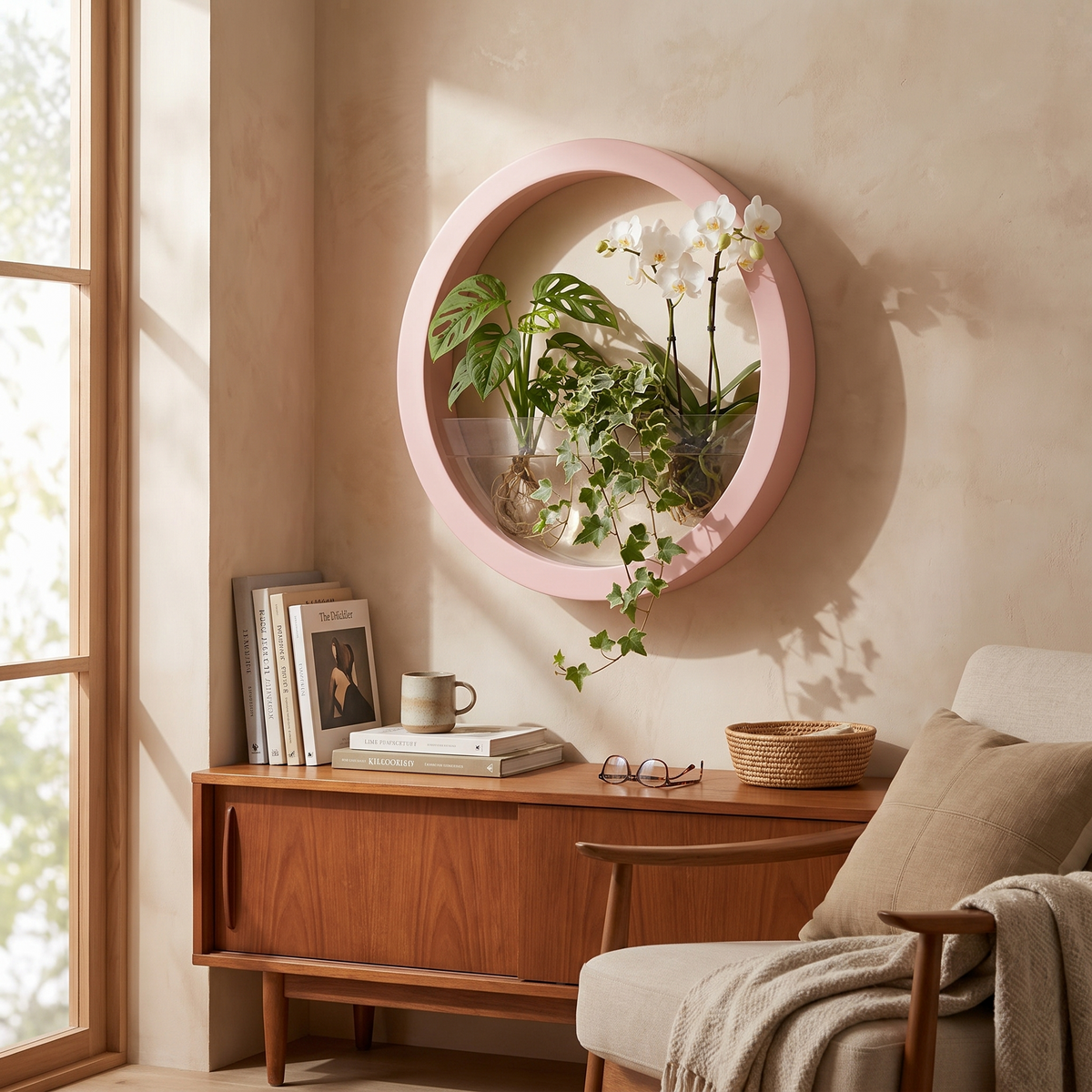 Corban Circular Wall Planter
