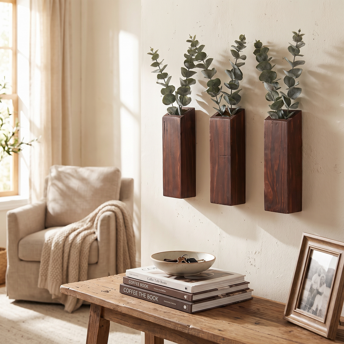 Harrow Wooden Wall Planters