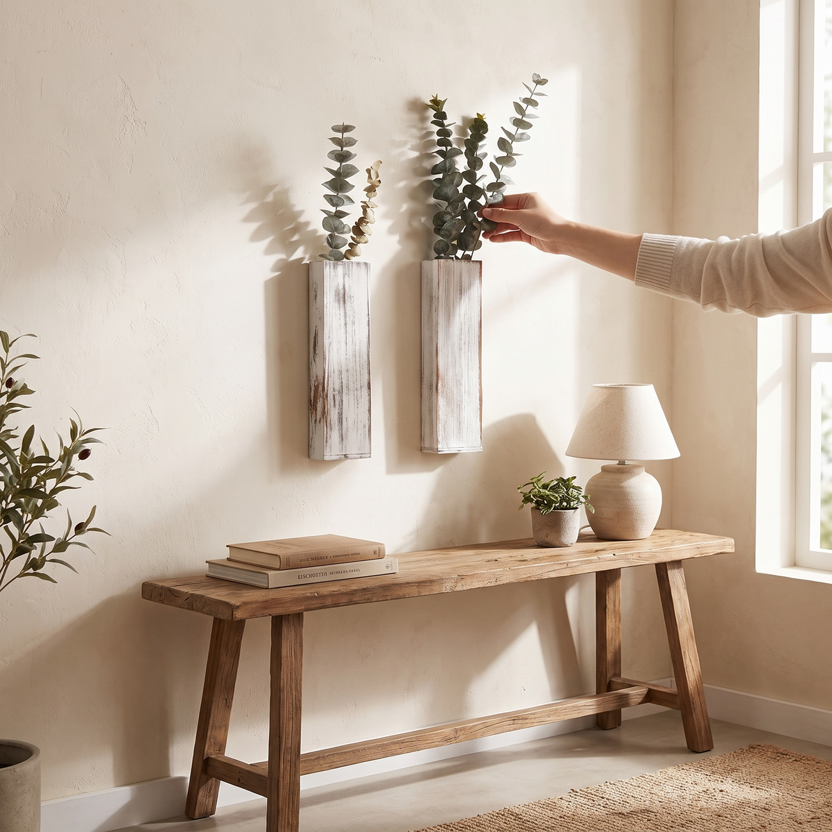 Wooden Vertical Wall Planters