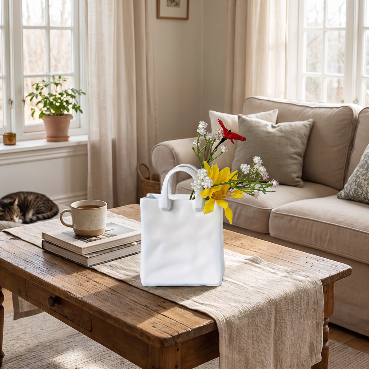 Clarice Ceramic Handbag Vase