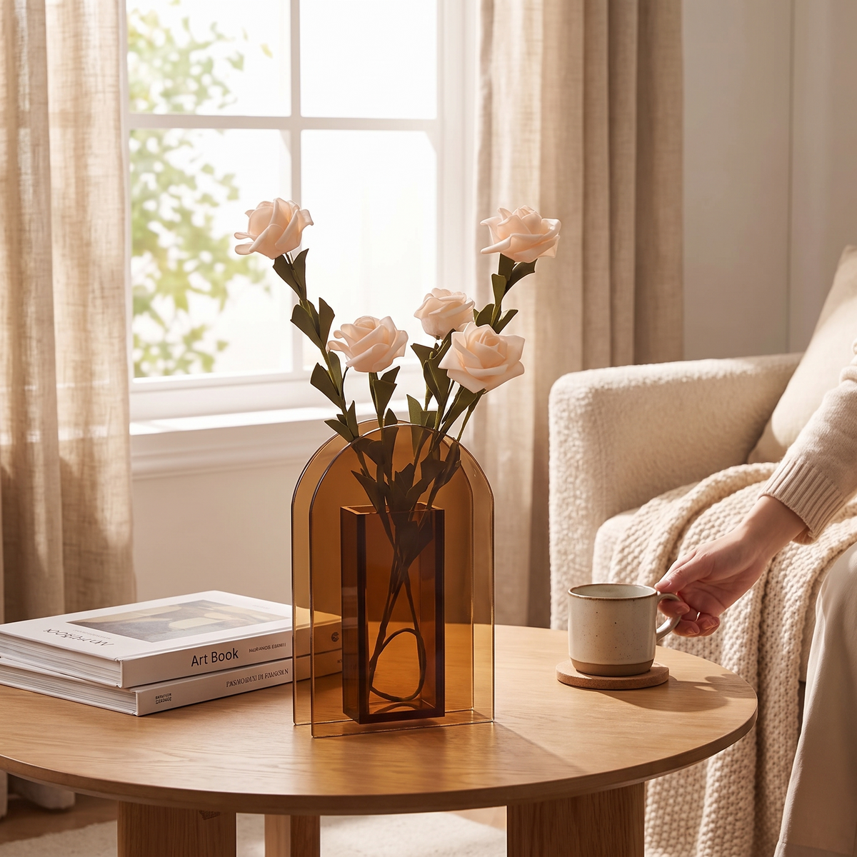 Arched Glass Minimalist Flower Vase