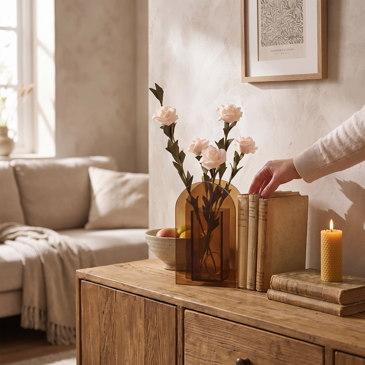 Arched Glass Minimalist Flower Vase