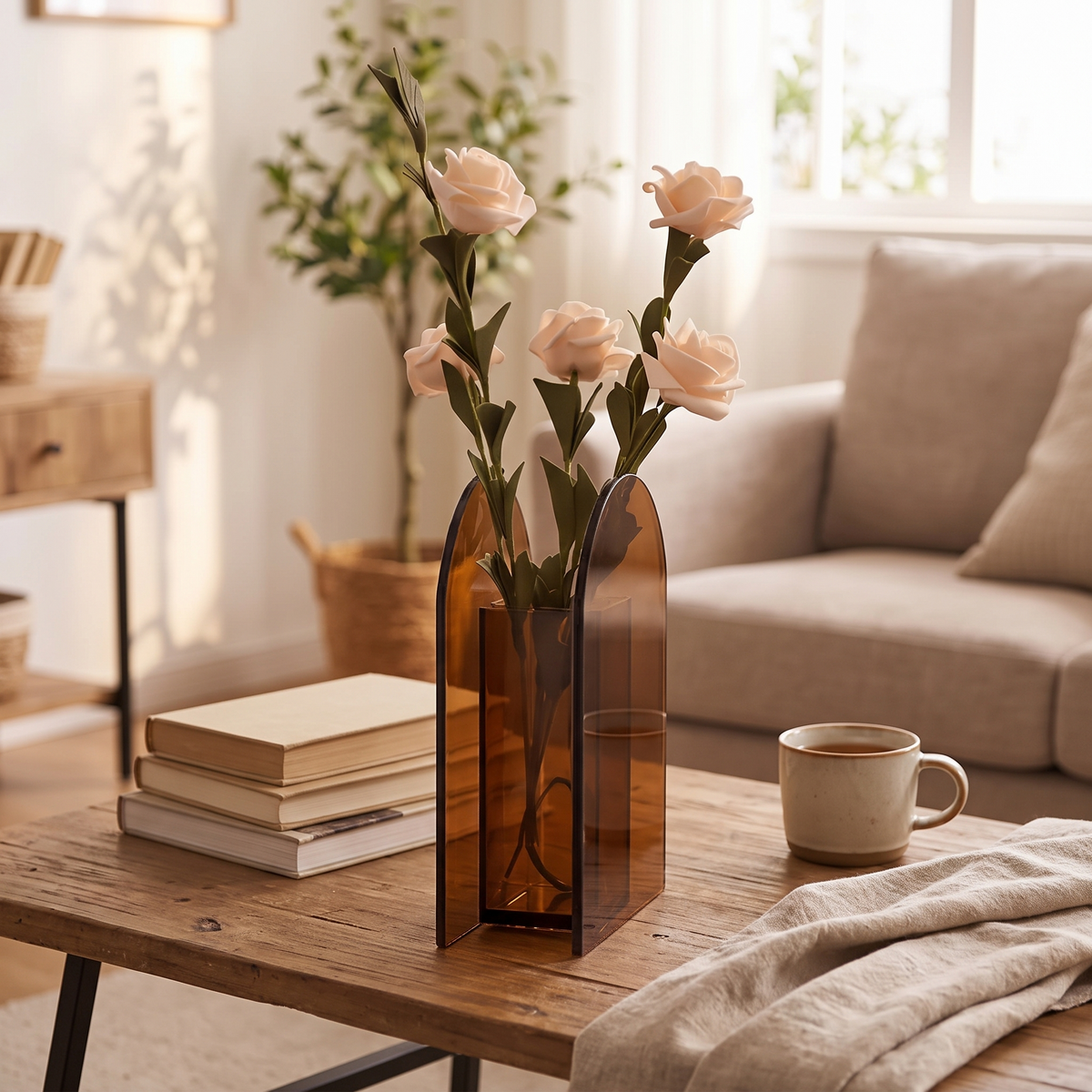 Arched Glass Minimalist Flower Vase