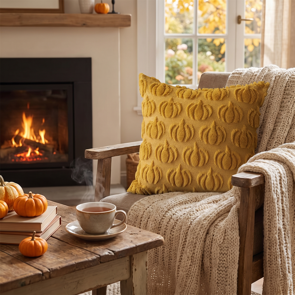 Fall Pumpkin Pillow Covers