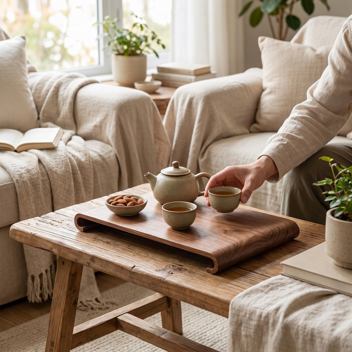 Kenji Walnut Serving Tray