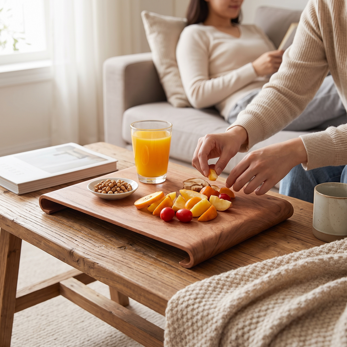Kenji Walnut Serving Tray