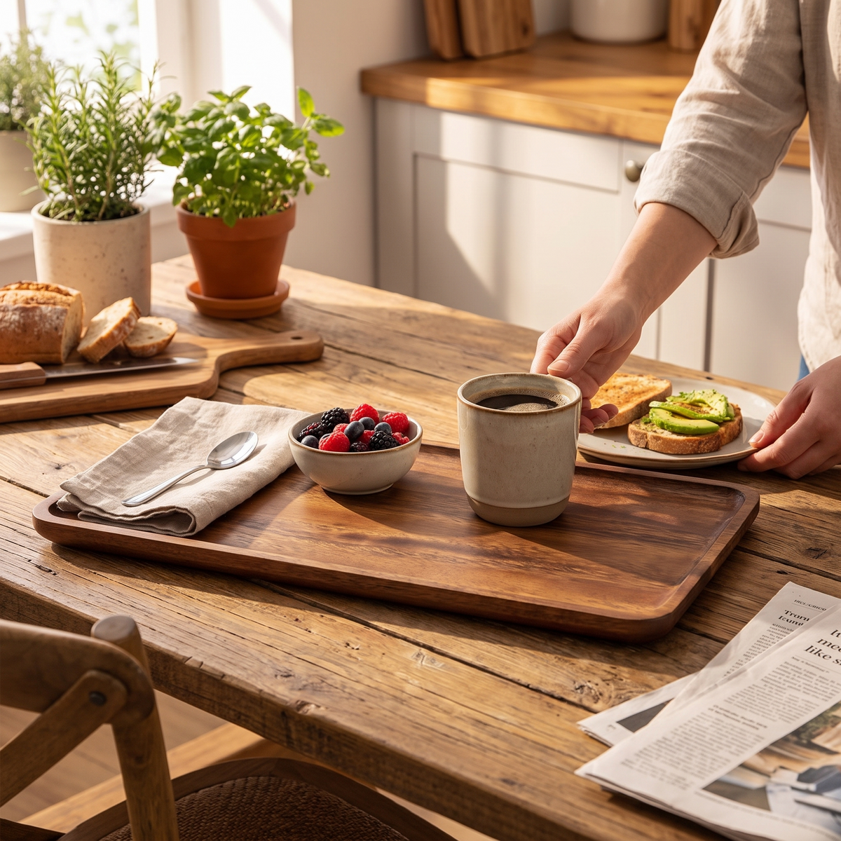 Halcyon Wooden Serving Trays