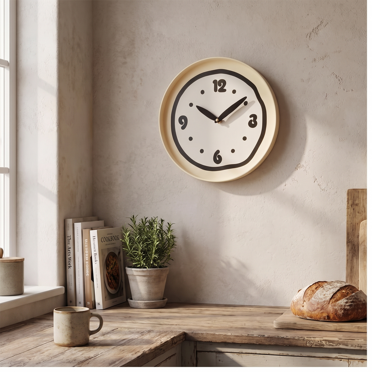 Cartoon Warped Wall Clock