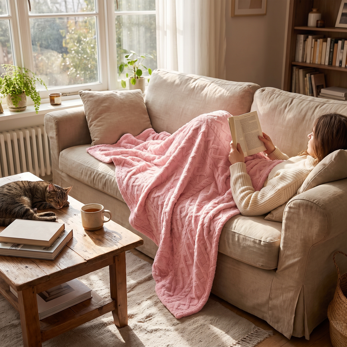 Solara Quilted Fleece Throw Blanket