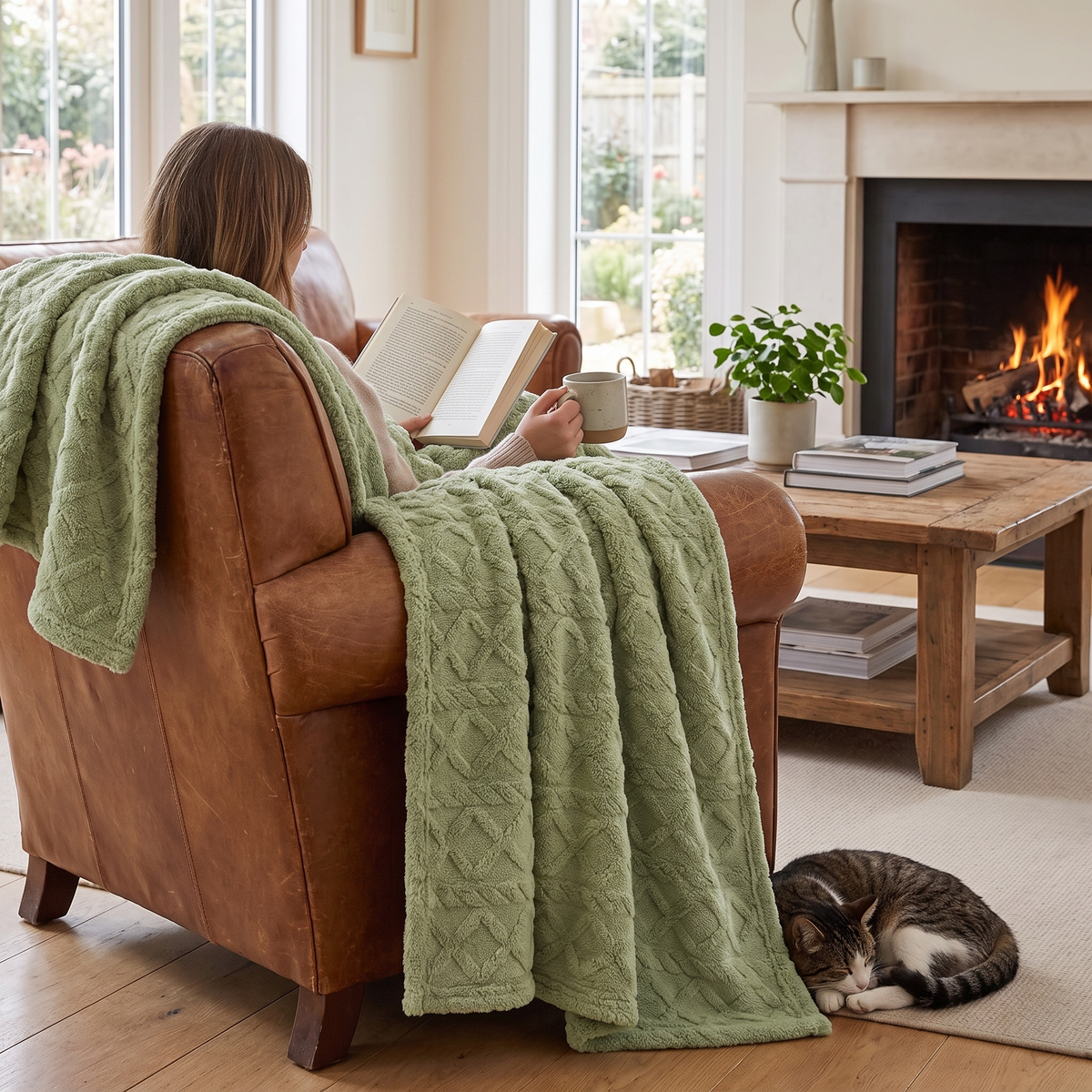 Solara Quilted Fleece Throw Blanket