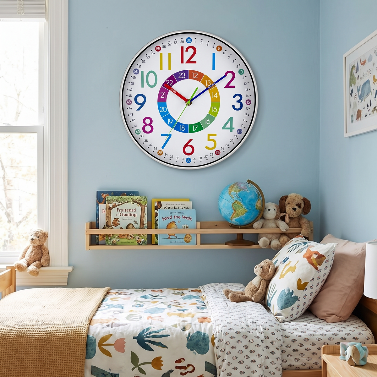 Ticksworth Learning Wall Clock for Kids
