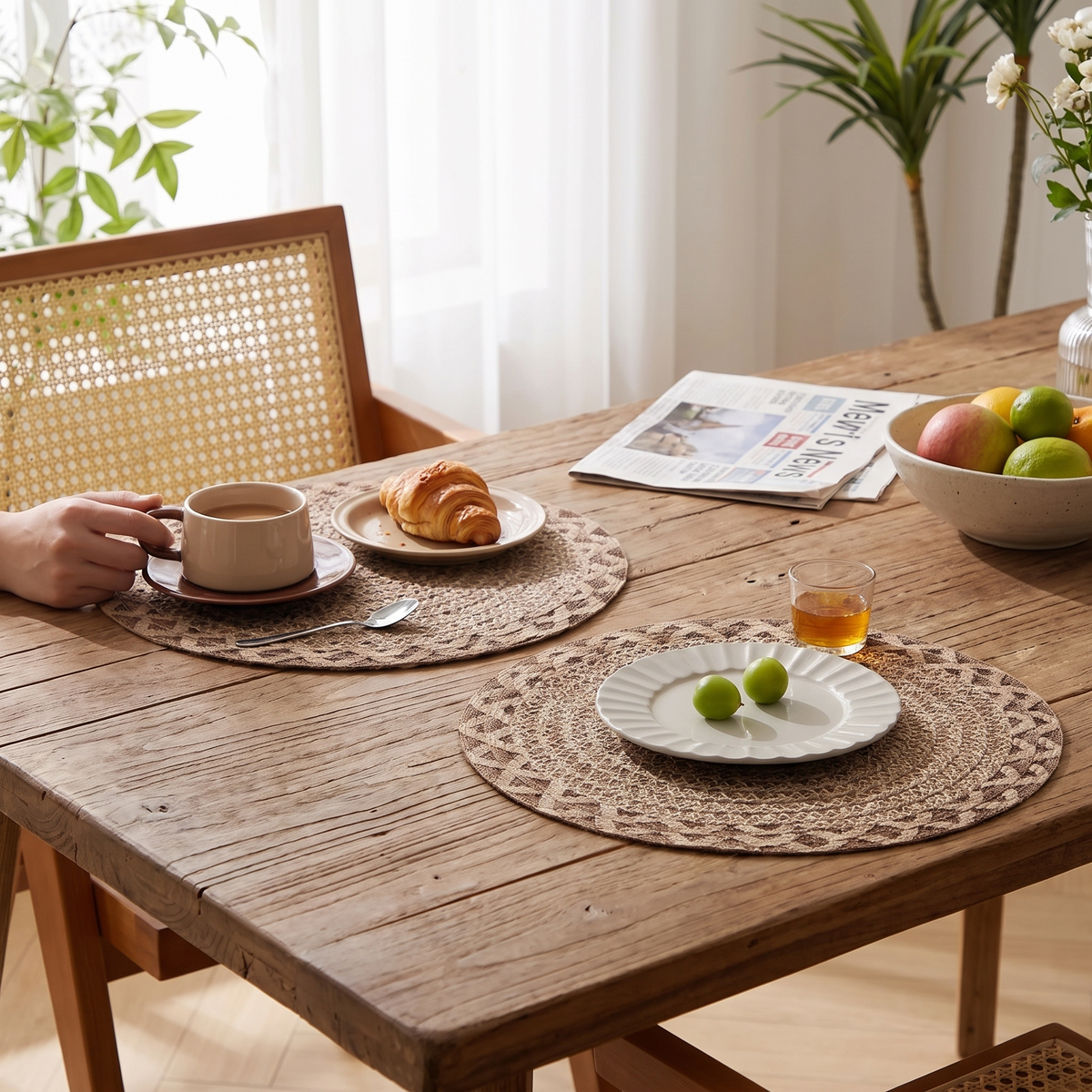 Kestrel Round Jute Woven Placemats