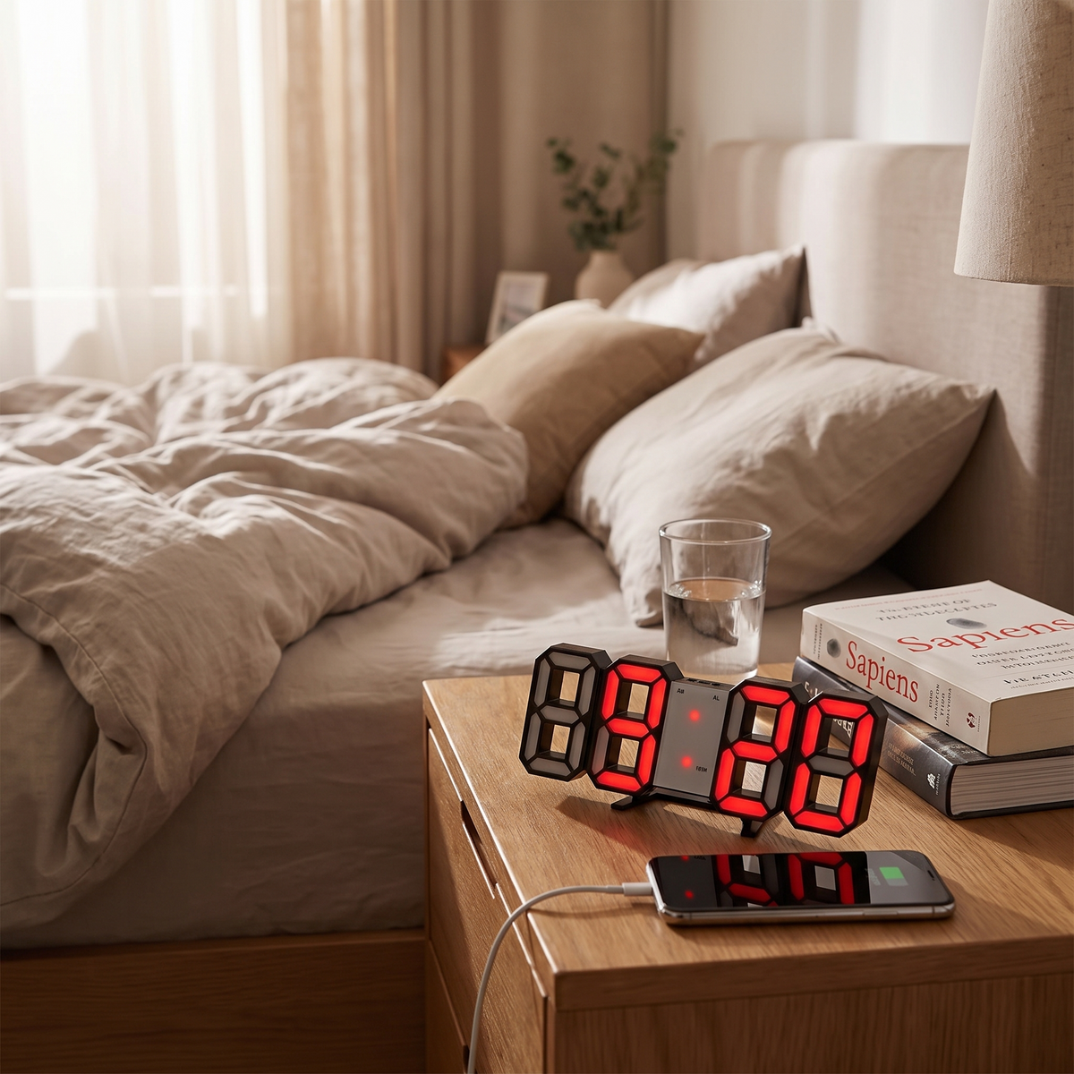 Axiom 3D LED Digital Desk Clock