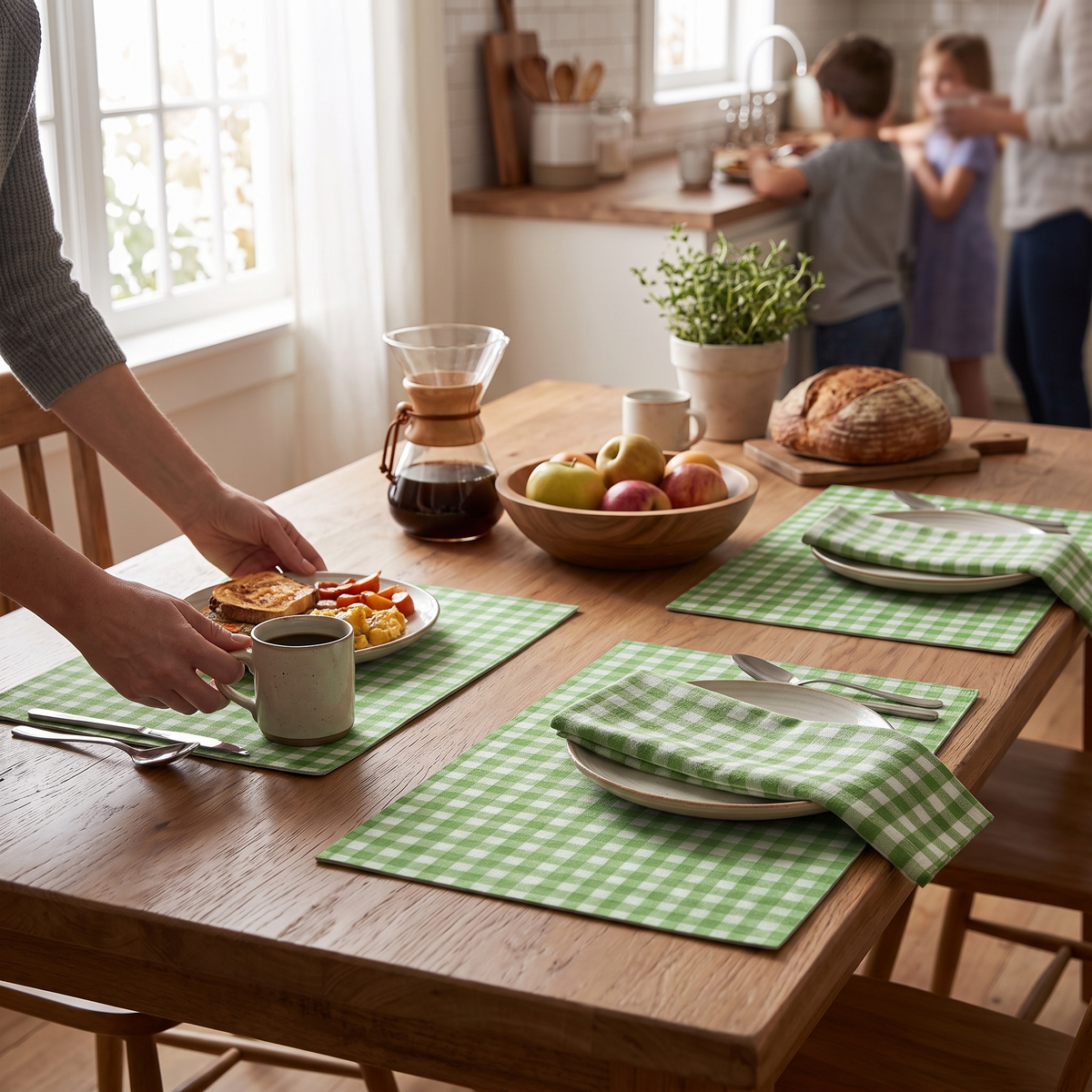 Rivington Linen Checkered Placemats