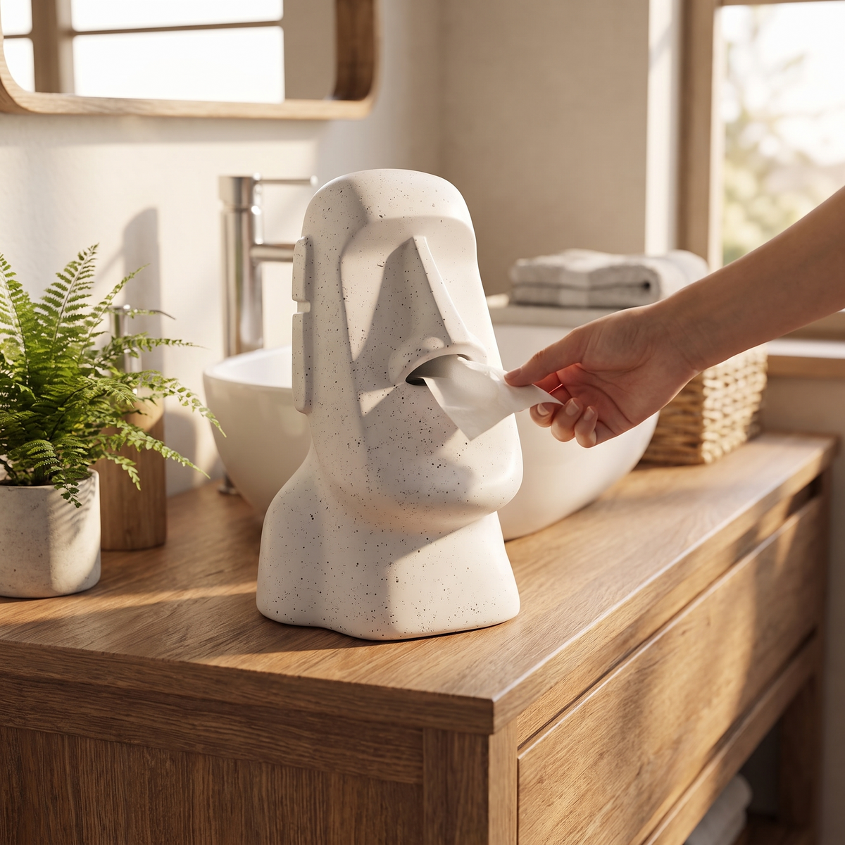 Easter Island Tissue Box