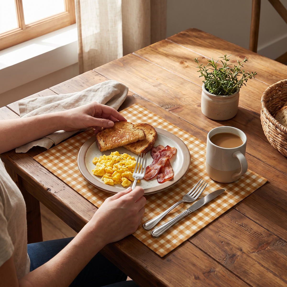 Rivington Linen Checkered Placemats
