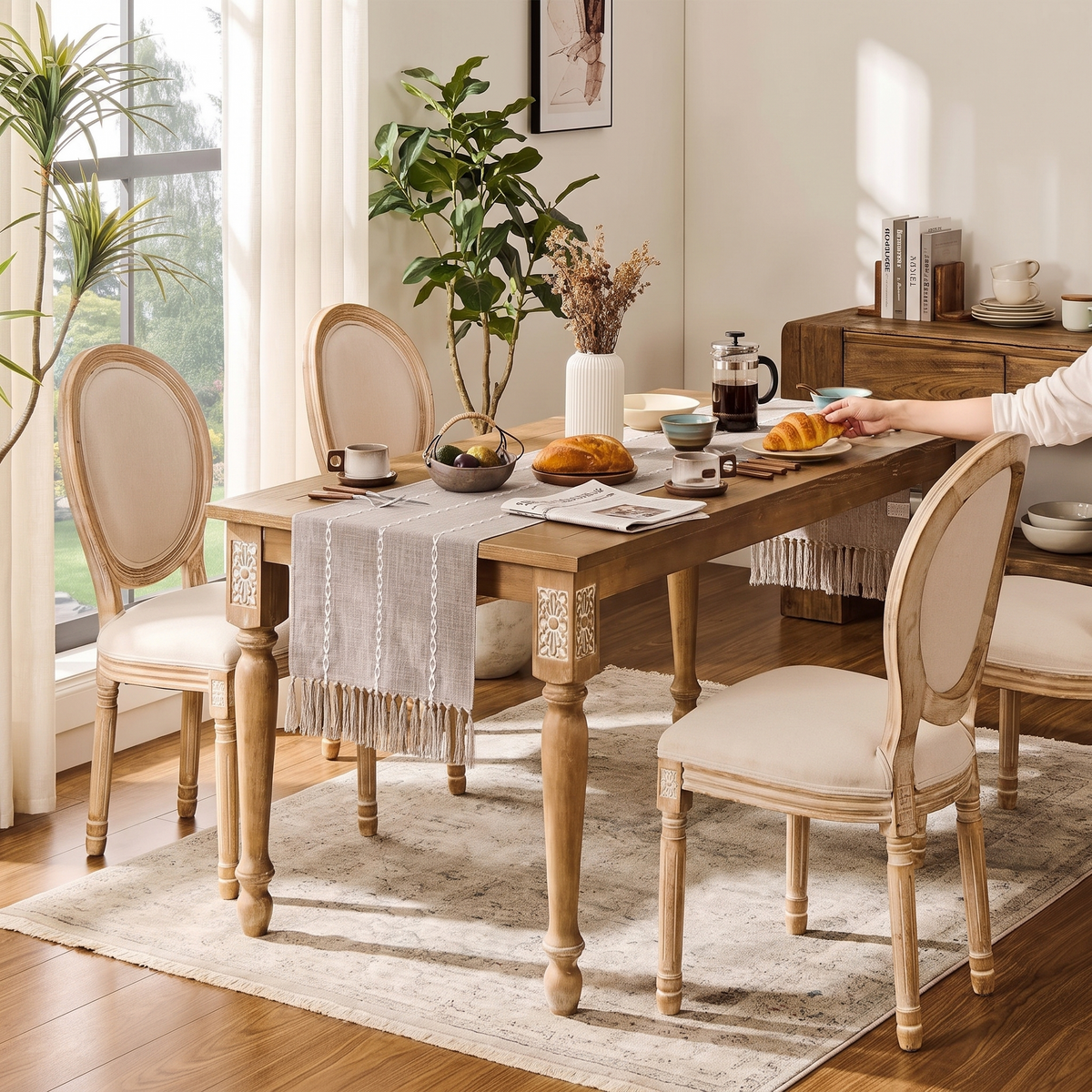 Kinley Rustic Linen Table Runner