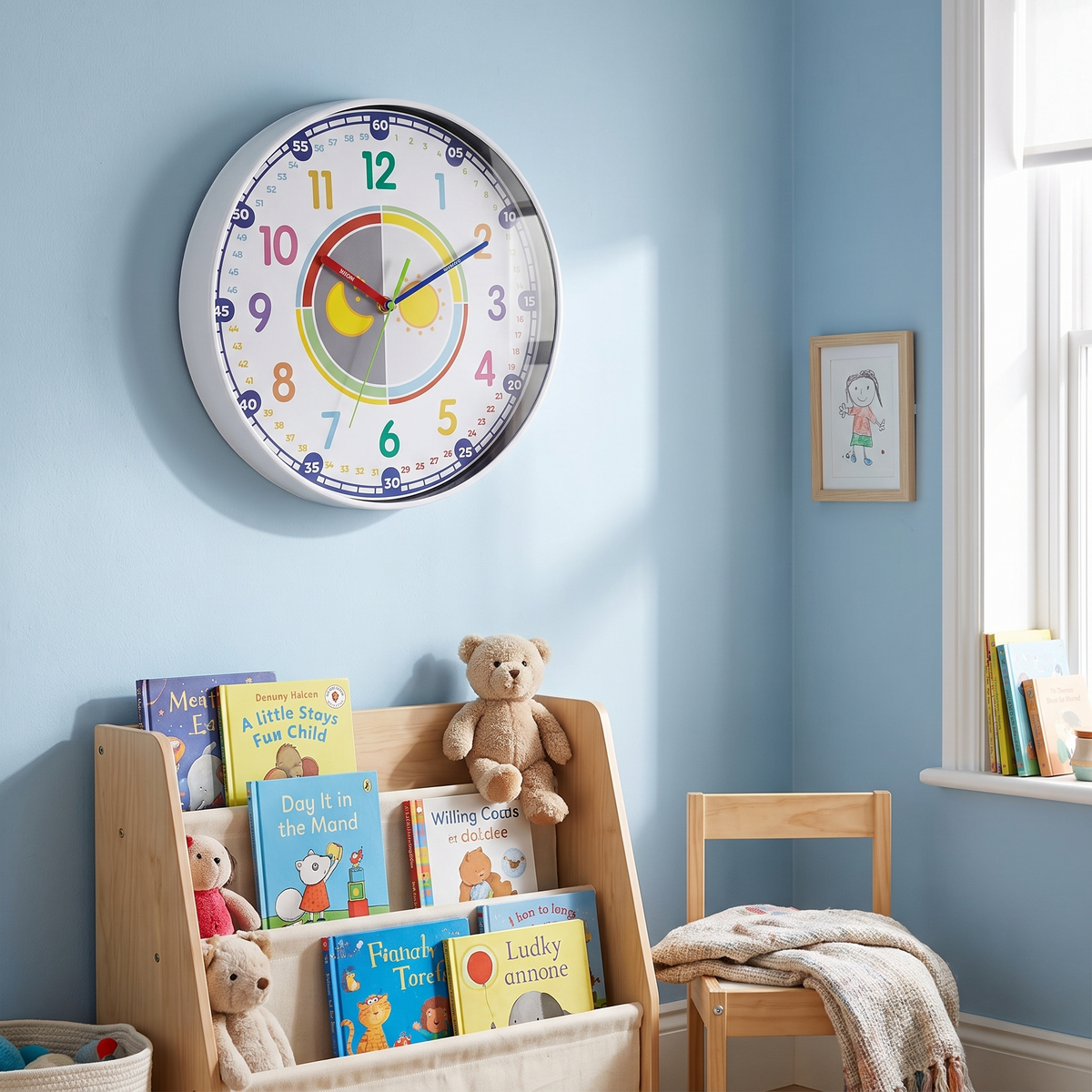 Ticksworth Learning Wall Clock for Kids