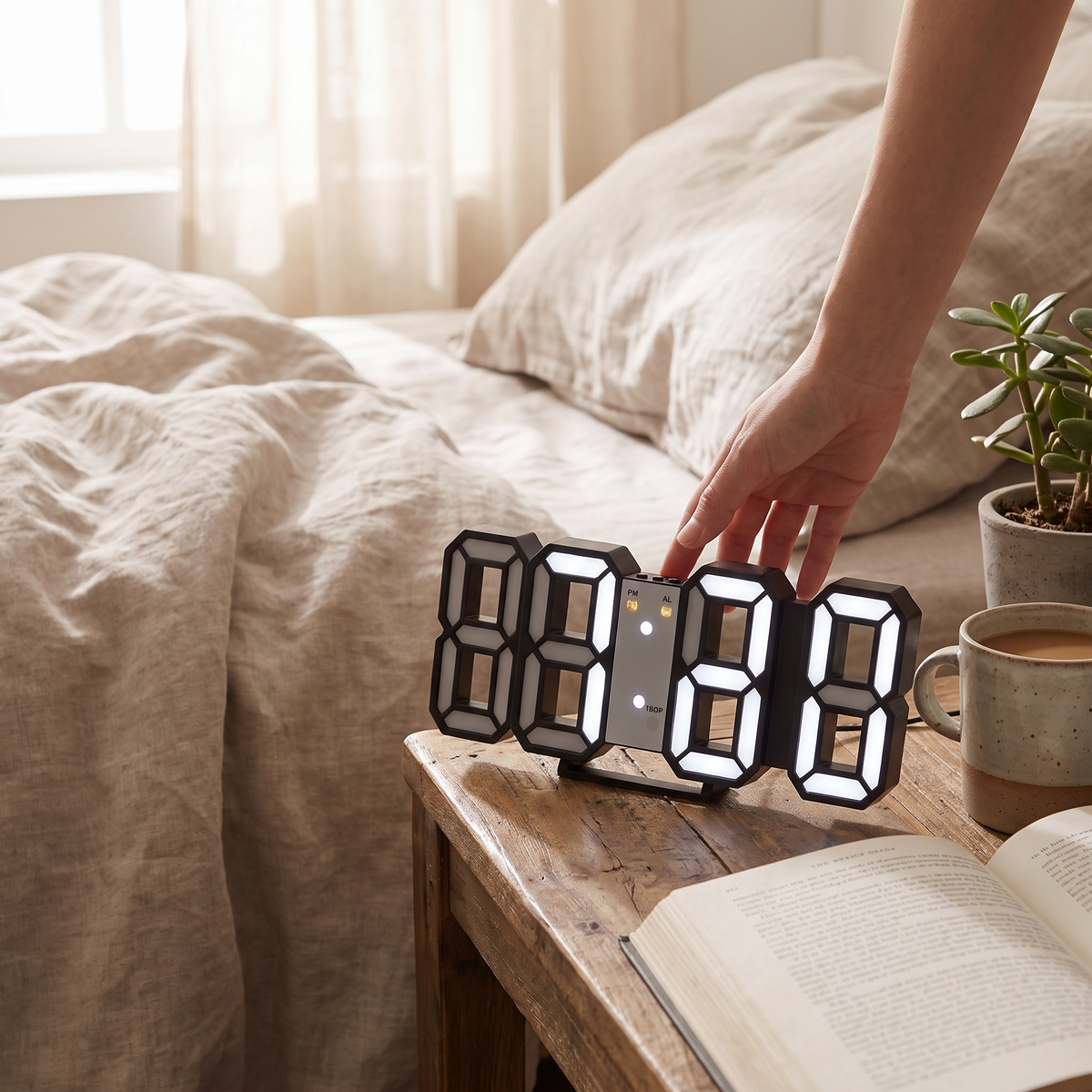 Axiom 3D LED Digital Desk Clock
