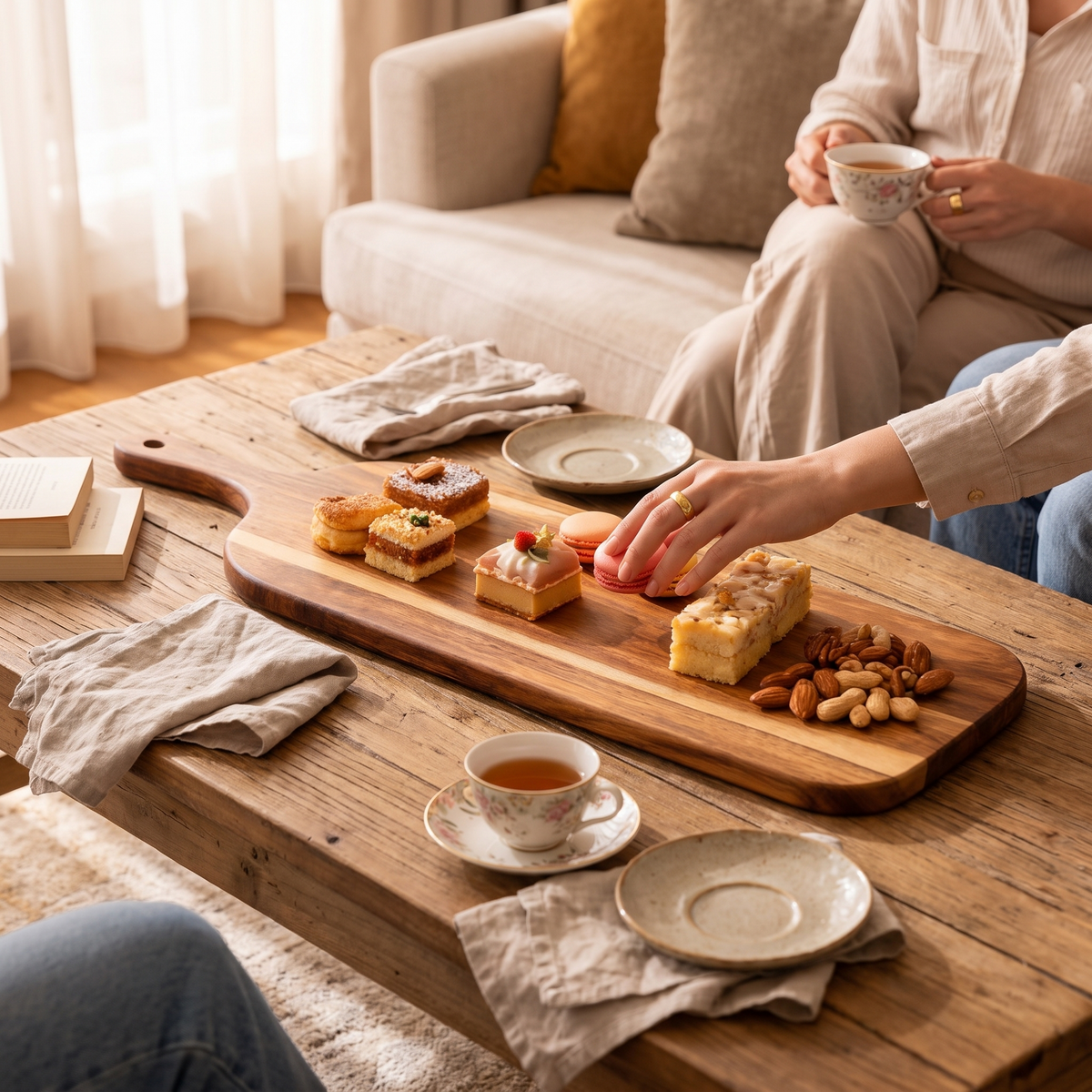 Wooden Serving & Cutting Board with Handle