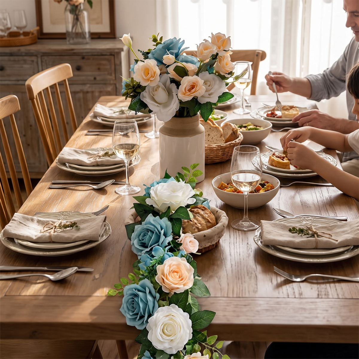 Theron Boho Woven Table Runner with Tassels