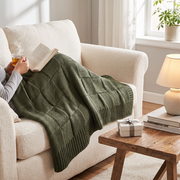 Huxley Chunky Knit Throw Blanket