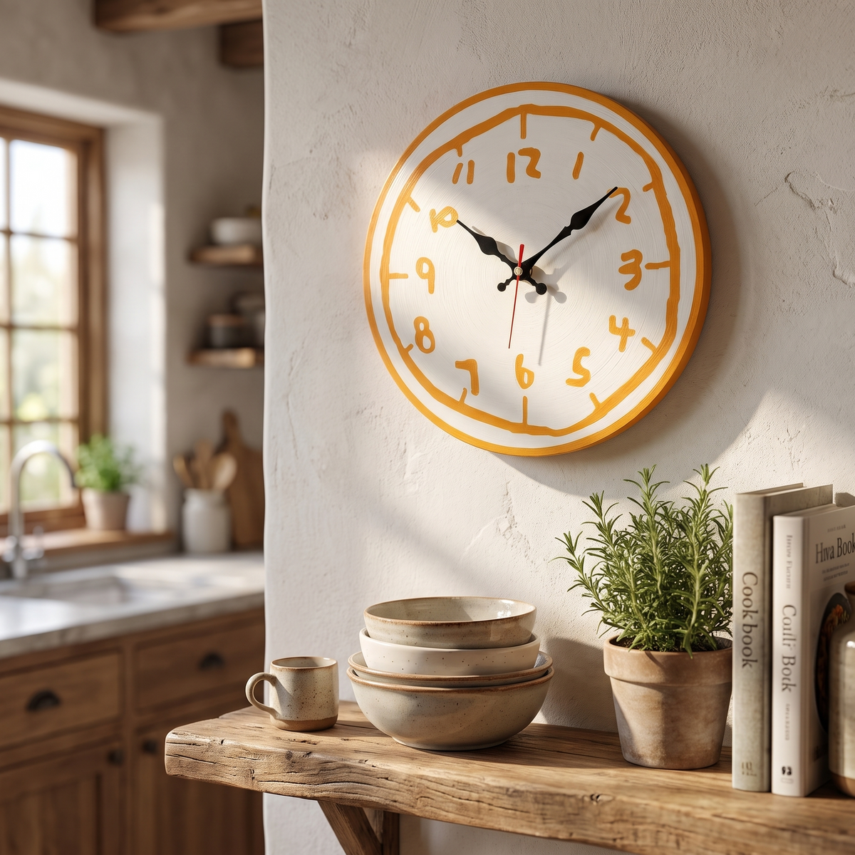 Doodle Time Wall Clock