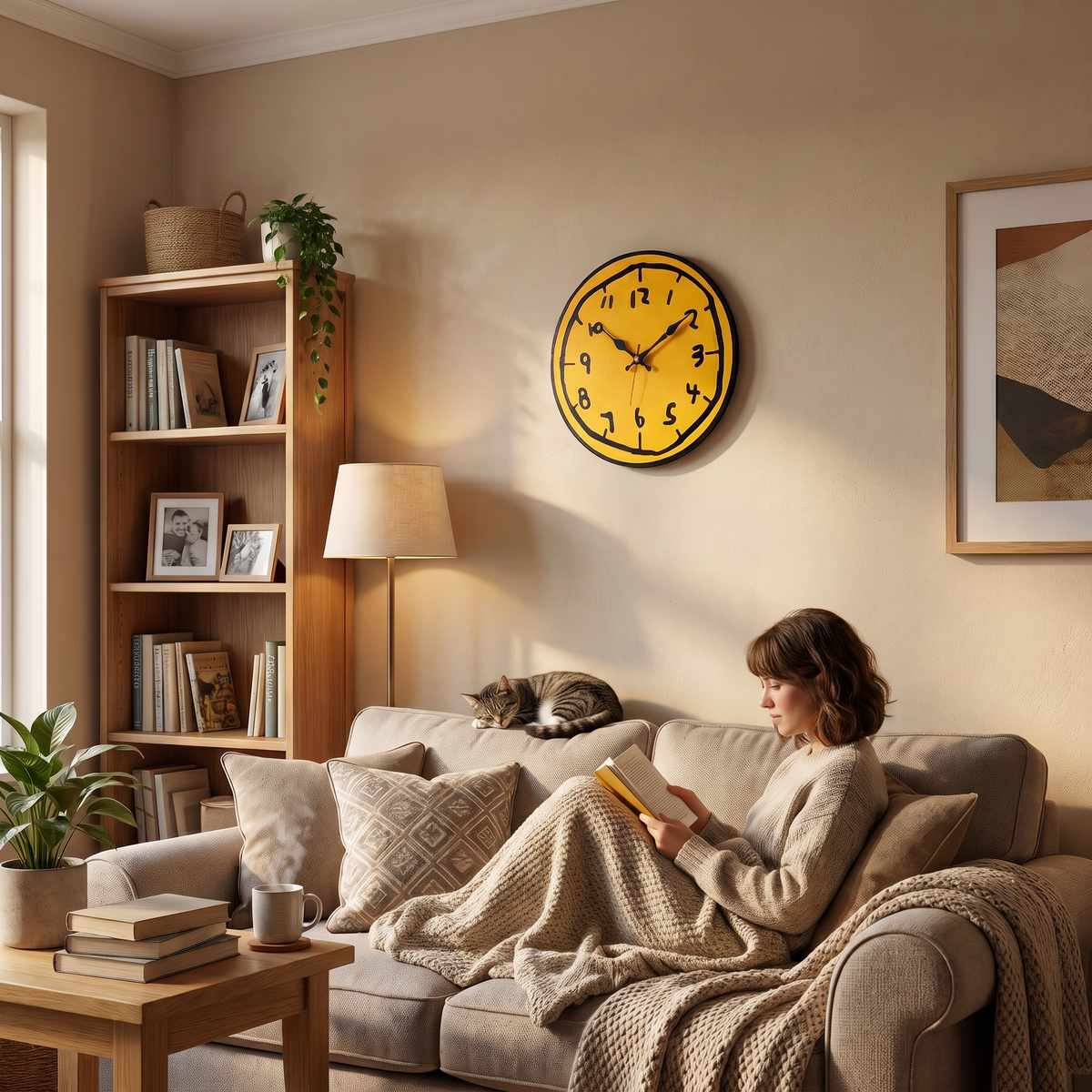 Doodle Time Wall Clock