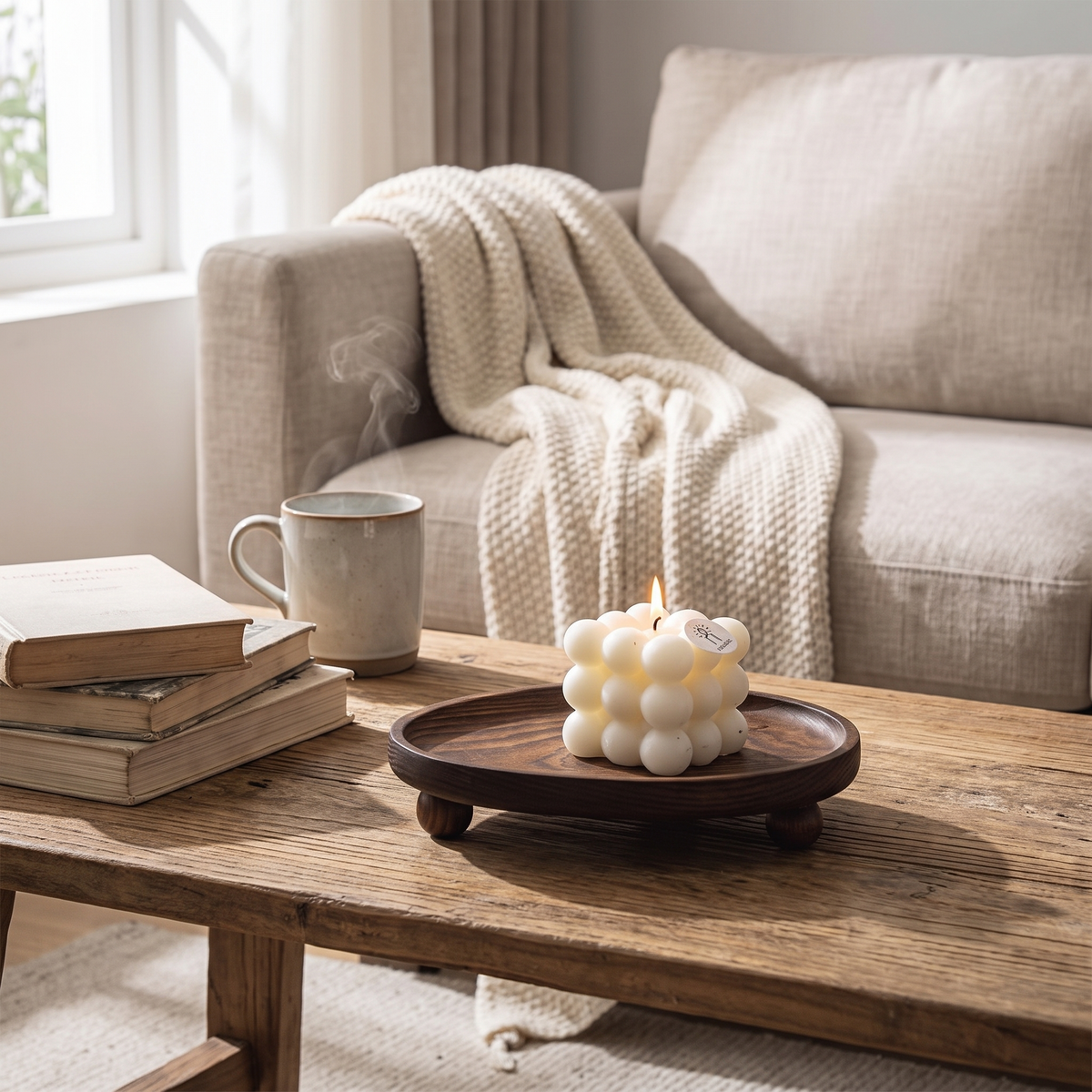Ashby Wooden Pedestal Catchall Tray