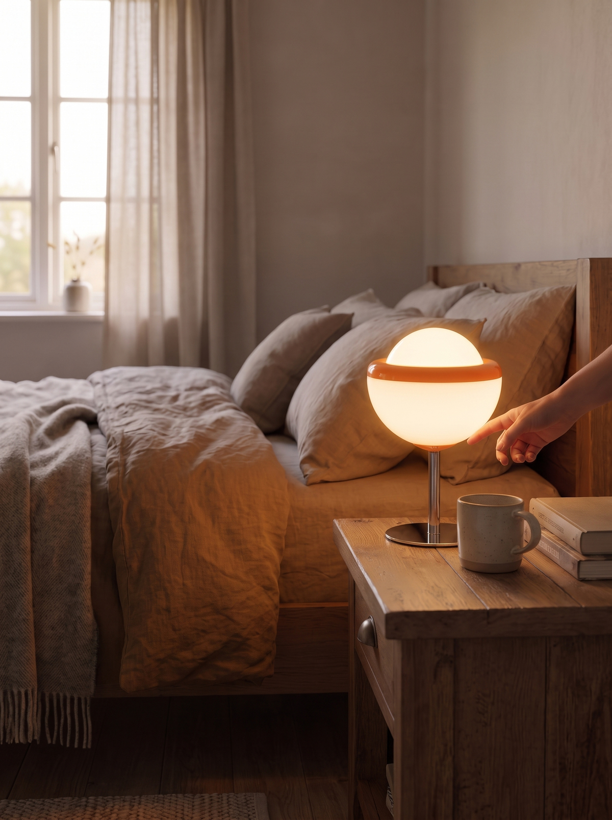 Luminox Dimmable LED Globe Table Lamp, Modern lifestyle image 1