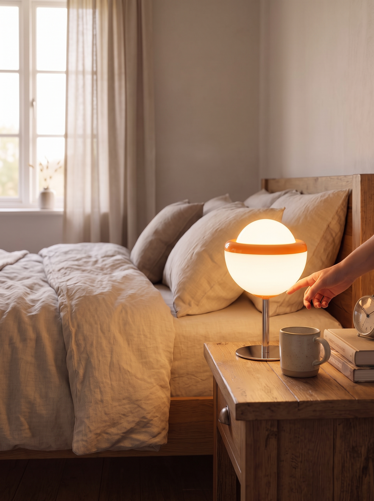 Luminox Dimmable LED Globe Table Lamp, Modern lifestyle image 2