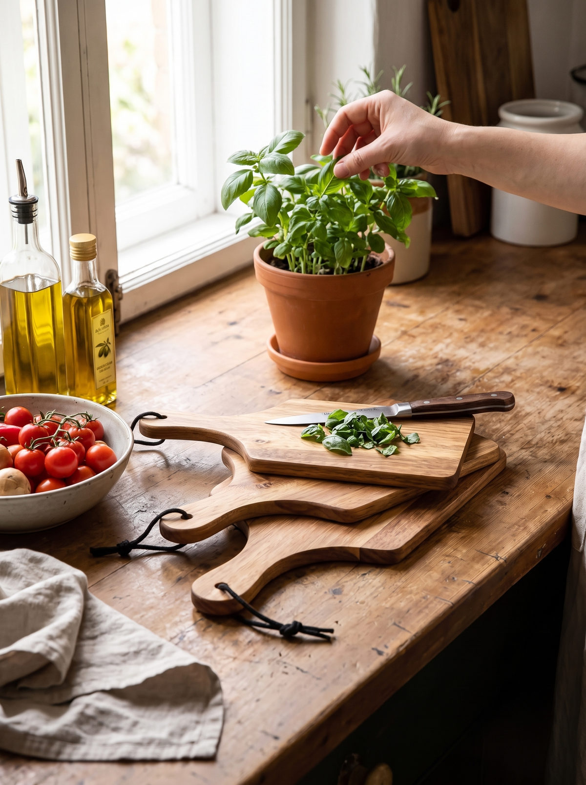 Oakridge Acacia Mini Cutting Boards, 3-Piece Set lifestyle image 1