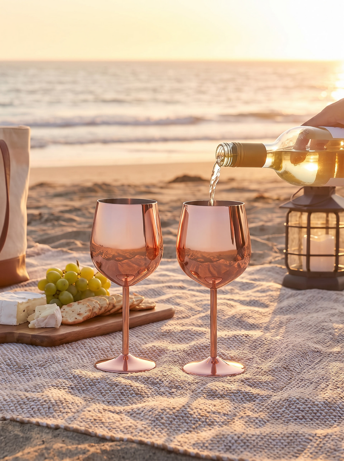 Cassara Stainless Steel 6-Piece Goblet Glassware Set lifestyle image 1
